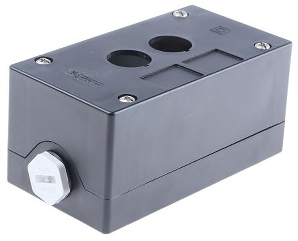 Schneider Electric Black Plastic Harmony XALG Push Button Enclosure - 2 Hole 22 mm Diameter
