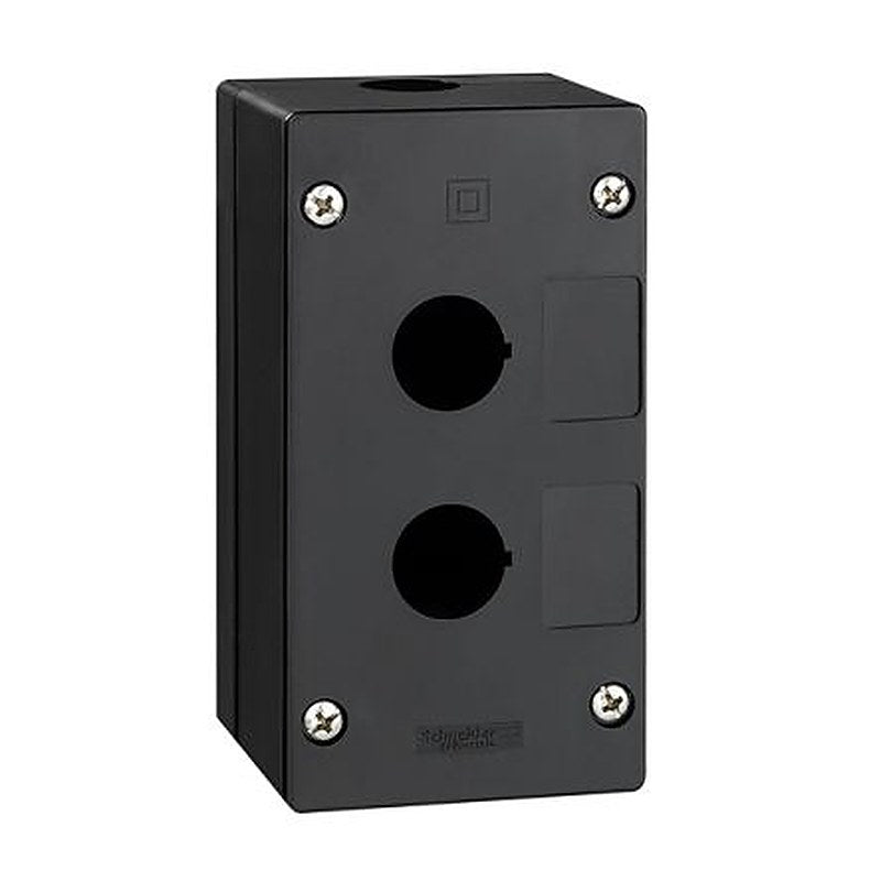 Schneider Electric Black Polycarbonate XAL Control Station Enclosure - 2 Hole 22 mm Diameter