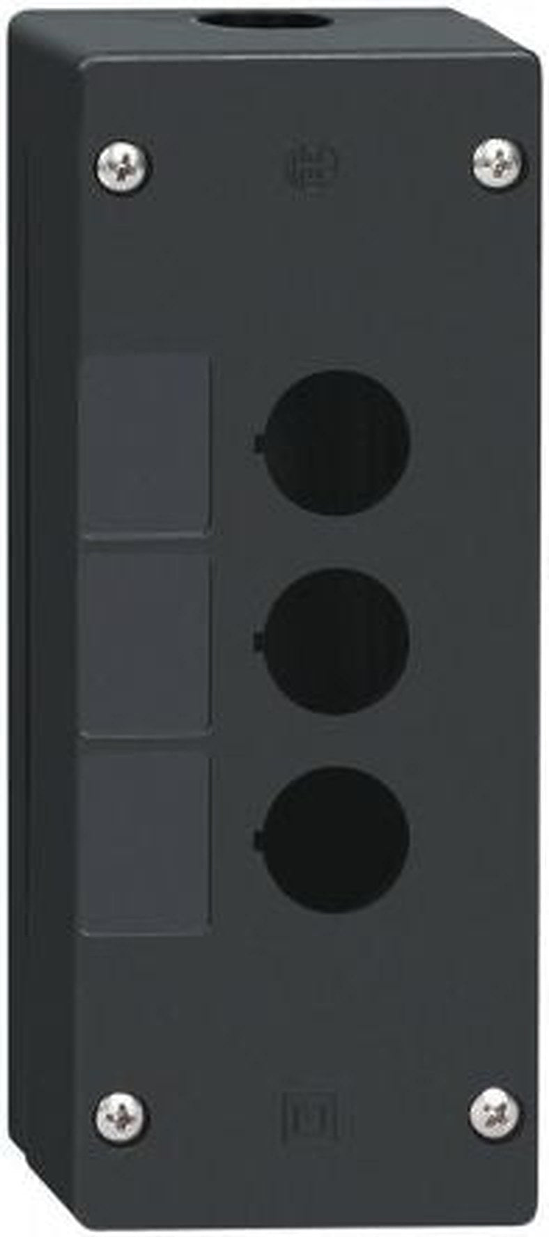Schneider Electric Black Plastic Harmony XALG Push Button Enclosure - 3 Hole 22 mm Diameter