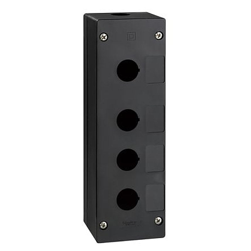 Schneider Electric Black Polycarbonate XAL Control Station Enclosure - 4 Hole 22 mm Diameter