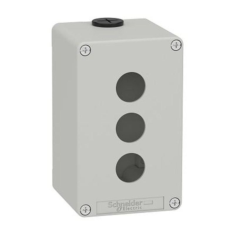Schneider Electric Harmony Series Grey Metal General Purpose Enclosure, IP65, IP66, IP69, IK07 130 mm, 80 mm, 80 mm