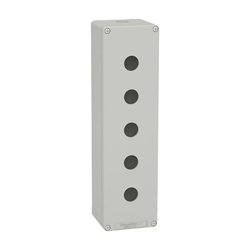 Schneider Electric Grey Die Cast Aluminium Harmony Empty Control Station - 5 Hole 22 mm Diameter