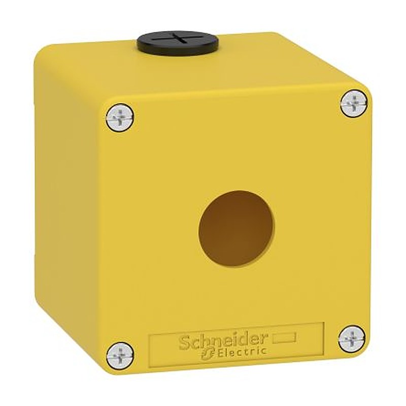 Schneider Electric Harmony Series Yellow Die Cast Zinc Enclosure, IP66, IP65, IP69, IK07 80 mm, 80 mm, 80 mm