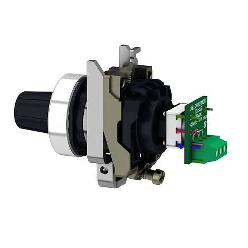 Schneider Electric Harmony XB4 100 kΩ Rotary Potentiometer 1-Gang Panel Mount, XB4BD912R100K