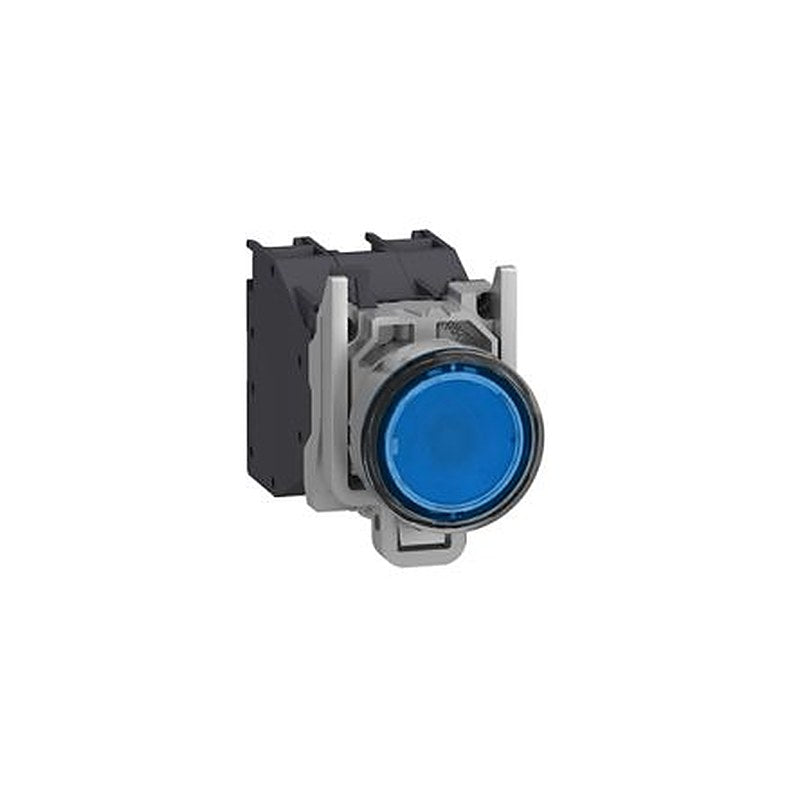 Schneider Electric Harmony Series Illuminated Push Button Switch, Through Hole, 22 mm Cutout Blue, 1 NO, IP66