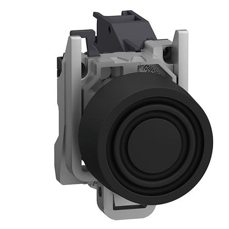 Schneider Electric Harmony XB4 Series Push Button Switch, Spring Return, Through Hole, 22 mm Cutout, 1 NO, Black LED,