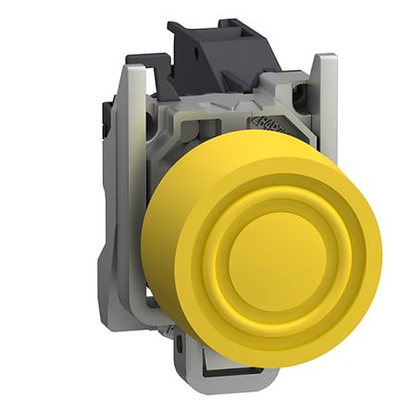 Schneider Electric Harmony XB4 Series Push Button Switch, Spring Return, Through Hole, 22.5 mm Cutout, 1 NO, IP66, 254 V
