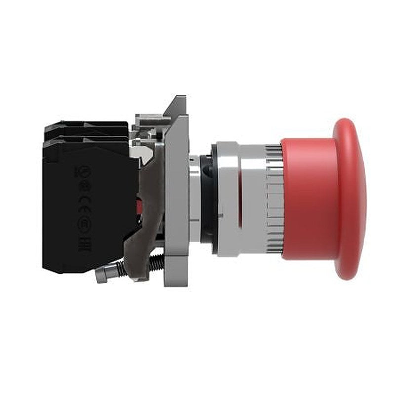 Schneider Electric Harmony Series Pull Release Emergency Stop Push Button, Panel Mount, 22 mm Cutout, 1 NO/1 NC, IP65