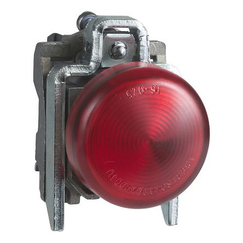 Schneider Electric, Harmony XB4, PCB, Through Hole Red LED Pilot Light, 22 mm Cutout, IP65, Round, 120V
