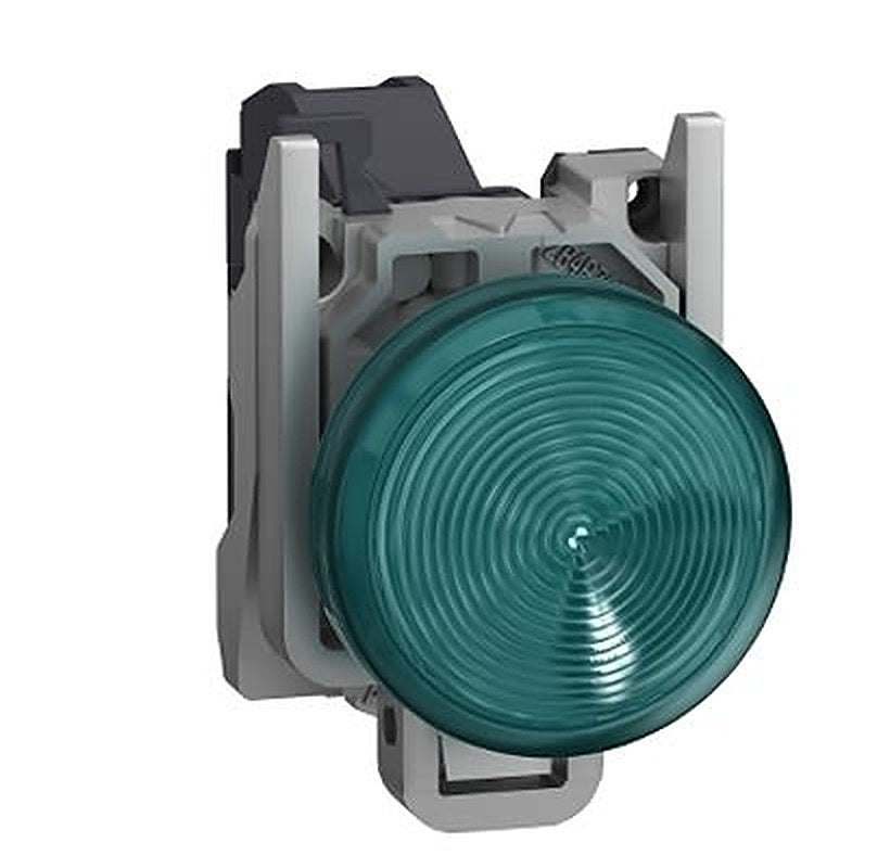 Schneider Electric, Harmony XB4, Screw Green LED Pilot Light, 22 mm Cutout, IP65, Round, 240V