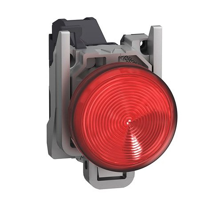 Schneider Electric, Harmony XB4, Fixed Red LED Pilot Light, 22 mm Cutout, IP65, Round, 254V
