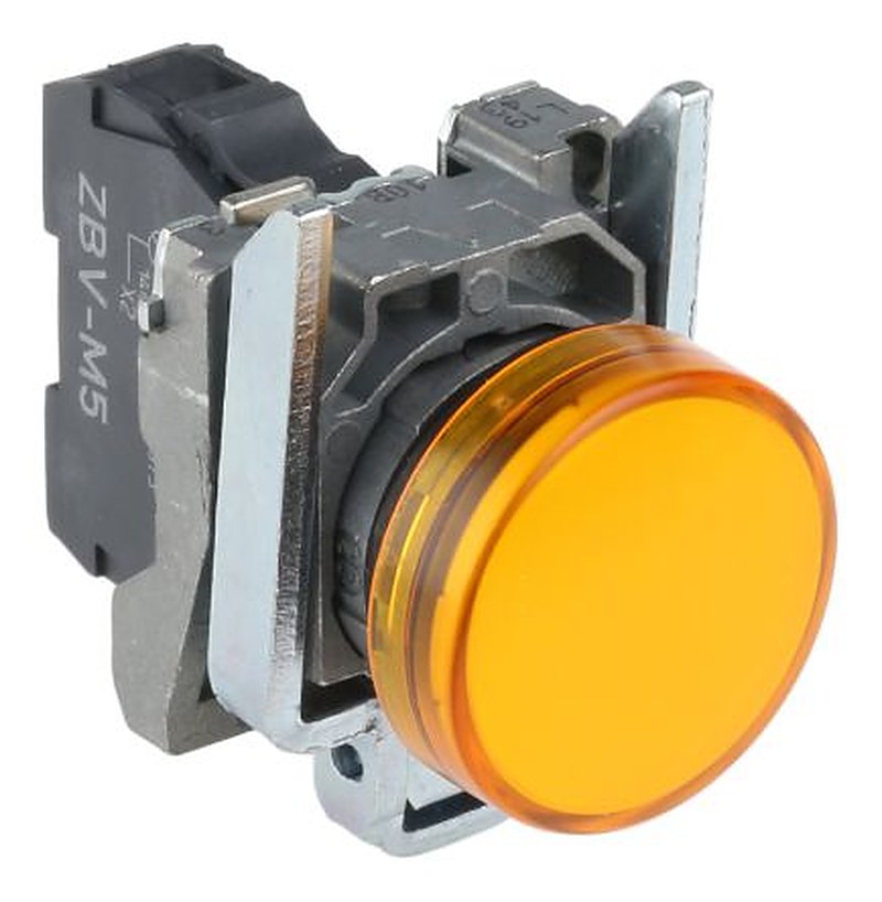 Schneider Electric, Harmony, Panel Mount Orange LED Pilot Light, 22 mm Cutout, IP67, IP69, IP66, Round