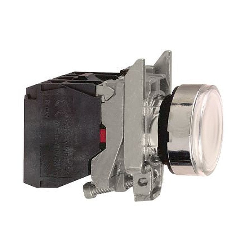 Schneider Electric Harmony Series Illuminated Push Button Switch, Spring Return, Panel, 22 mm Cutout, SPDT 250 V ac