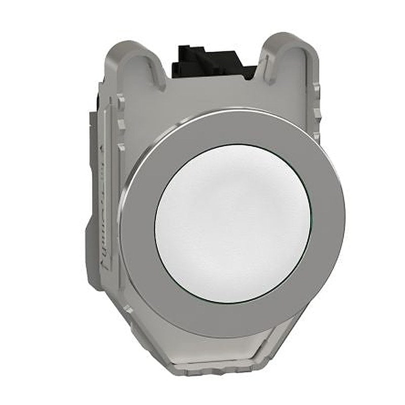 Schneider Electric Harmony XB4 Series Push Button Switch, Spring Return, Panel, 30 mm Cutout, SPST, White LED, IP66,