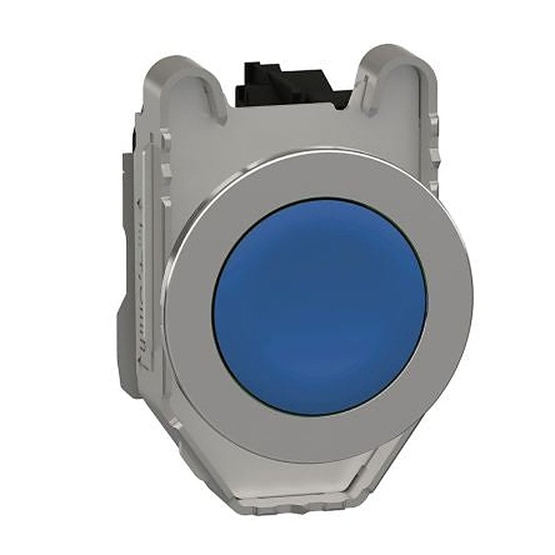 Schneider Electric Harmony XB4 Series Push Button Switch, Spring Return, Panel, 30 mm Cutout, SPST, Blue LED, IP66,