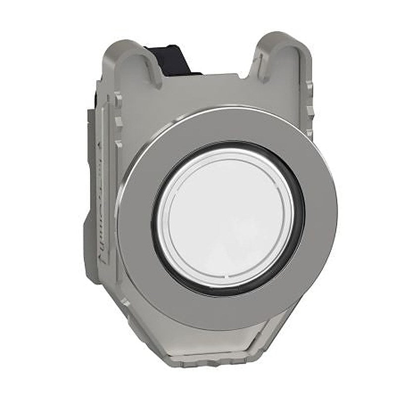 Schneider Electric, Harmony XB4, Flush White LED Pilot Light, 30 mm Cutout, IP67, IP69, IP66, Round, 100V ac, 132 V ac
