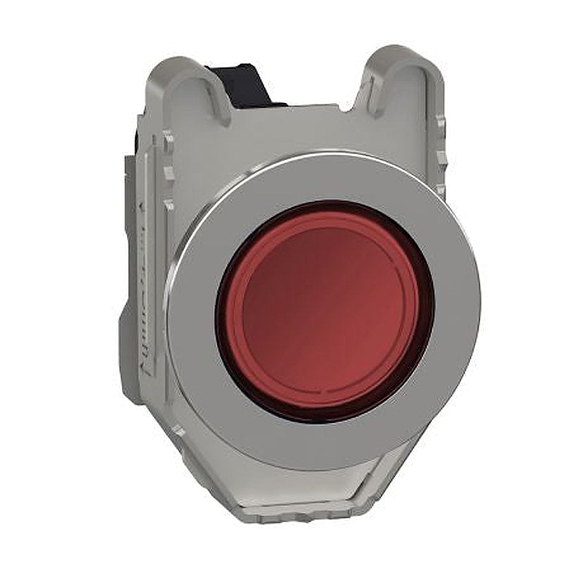 Schneider Electric, Harmony XB4, Flush Red LED Pilot Light, 30 mm Cutout, IP69, IP67, IP66, Round, 264V ac
