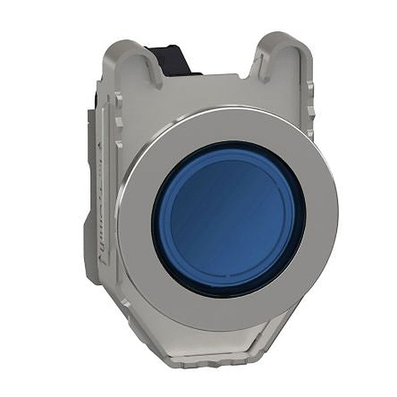 Schneider Electric, Harmony XB4, Flush Blue LED Pilot Light, 30 mm Cutout, IP69, IP66, IP67, Round, 264V ac