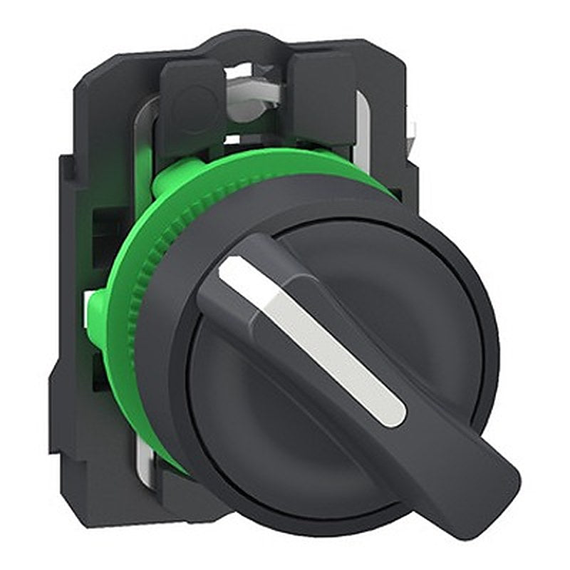 Schneider Electric Standard Handle Selector Switch - (1 NO) 22.5 Cutout Diameter 2 Positions