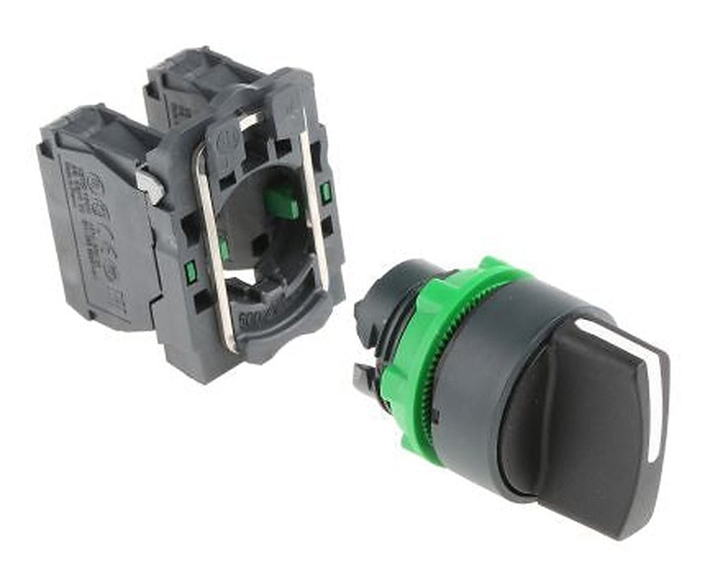 Schneider Electric Selector Switch Selector Switch - (2 NO) 22.5 mm Cutout Diameter 3 Positions