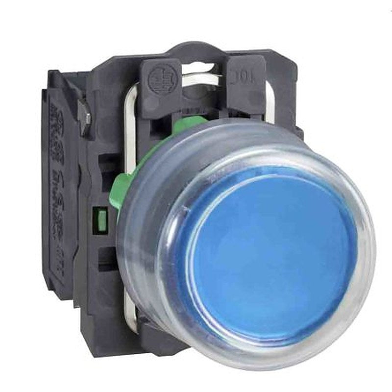 Schneider Electric Harmony Series Push Button Switch, 22 mm Cutout Blue, SPST, IP66, IP67