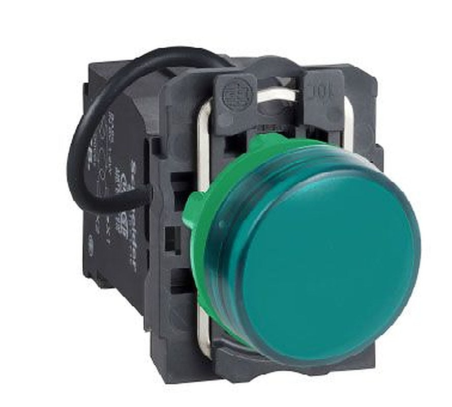 Schneider Electric, Harmony, Flush Green LED Pilot Light, 22 mm Cutout, IP66, Round, 400V