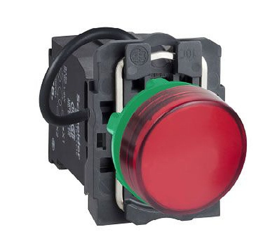 Schneider Electric, Harmony, Flush Red LED Pilot Light, 22 mm Cutout, IP66, Round, 400V