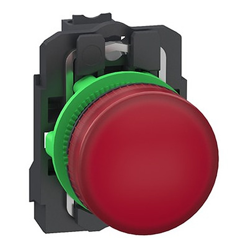 Schneider Electric, Harmony XB5, Panel Mount Red Universal-LED Pilot Light, 22.5 mm Cutout, IP66, IP67, IP69, IP69K,