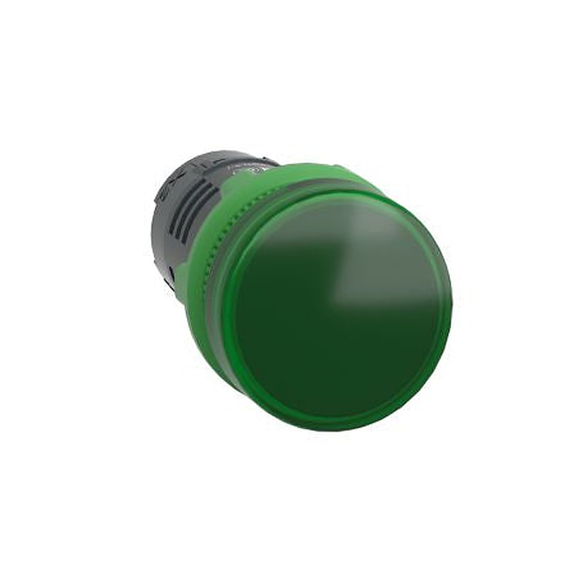 Schneider Electric, Harmony, Panel Mount Green LED Pilot Light, 22 mm Cutout, IP66, Round