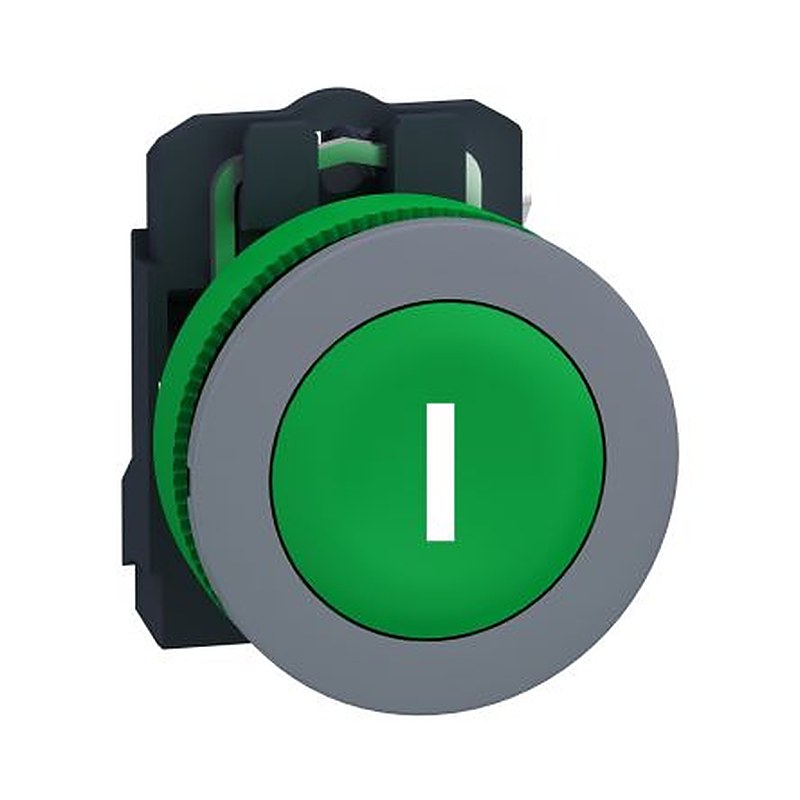 Schneider Electric Harmony Series Push Button Switch, Spring Return, Panel, 22 mm Cutout, 1 NO, IP66, IP67, 600 V dc 240