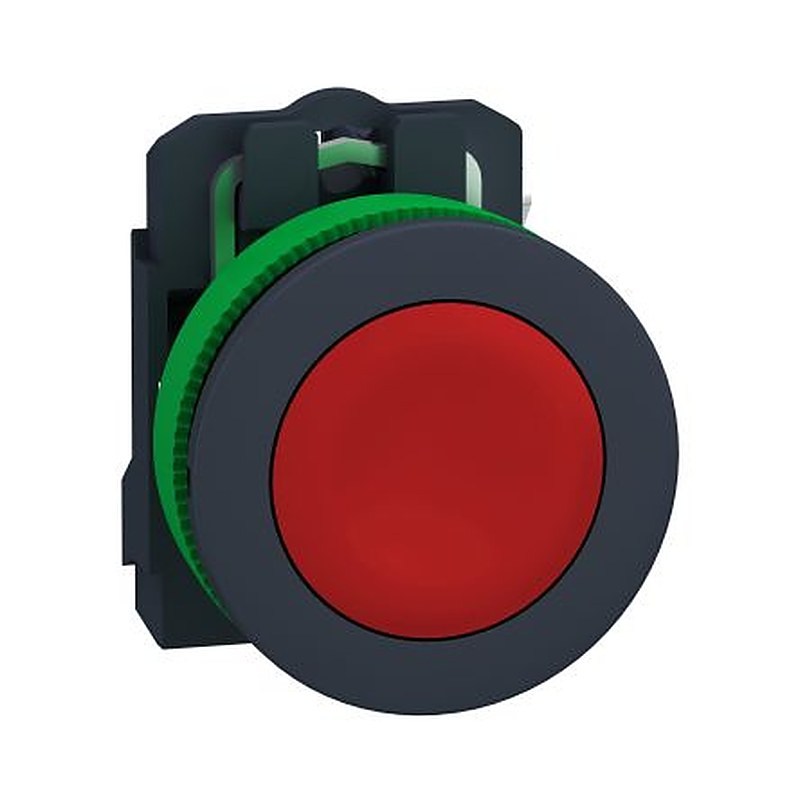 Schneider Electric XB5 Series Push Button Switch, Spring Return, Panel, 30 mm Cutout, SPST, Red LED, IP69, 600 V dc 240