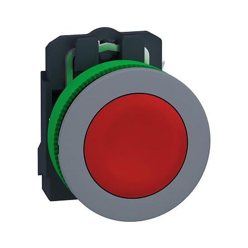Schneider Electric Harmony Series Push Button Switch, Spring Return, Panel, 30.5 mm Cutout, 1 NC, IP66, IP67, 600 V dc
