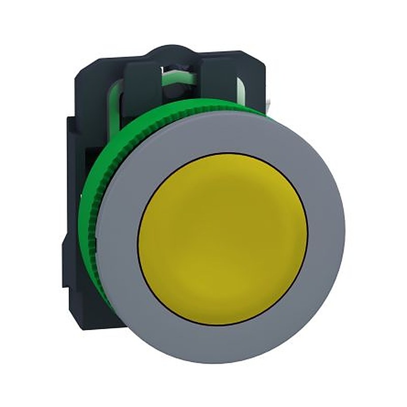 Schneider Electric Harmony Series Push Button Switch, Spring Return, Panel, 22 mm Cutout, 1 NO, IP66, IP67, 600 V dc 240