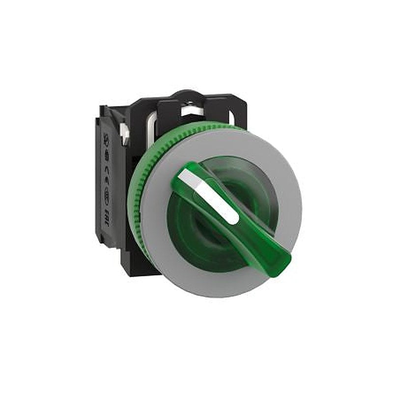 Schneider Electric Handle Selector Switch - (1 NO/1 NC) 30.5 mm Cutout Diameter Illuminated 2 Positions