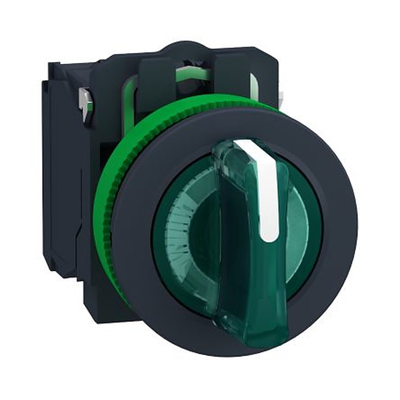 Schneider Electric Selector Switch - (SPDT) 30 mm Cutout Diameter Illuminated 3 Positions