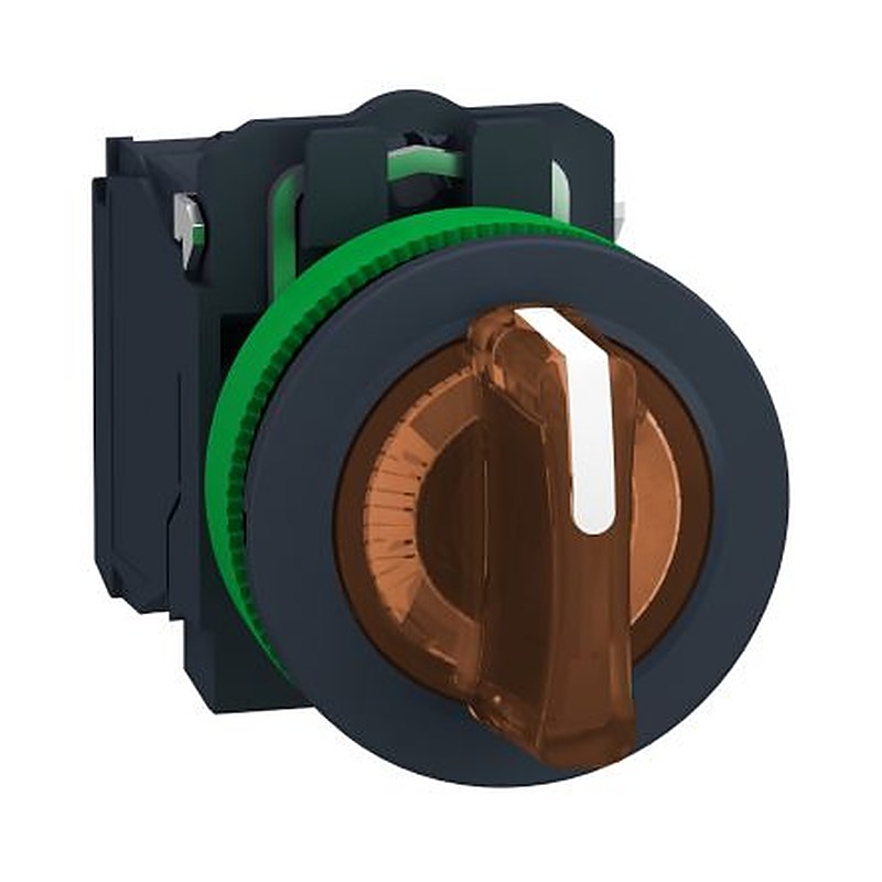 Schneider Electric Selector Switch - (SPDT) 30 mm Cutout Diameter Illuminated 3 Positions
