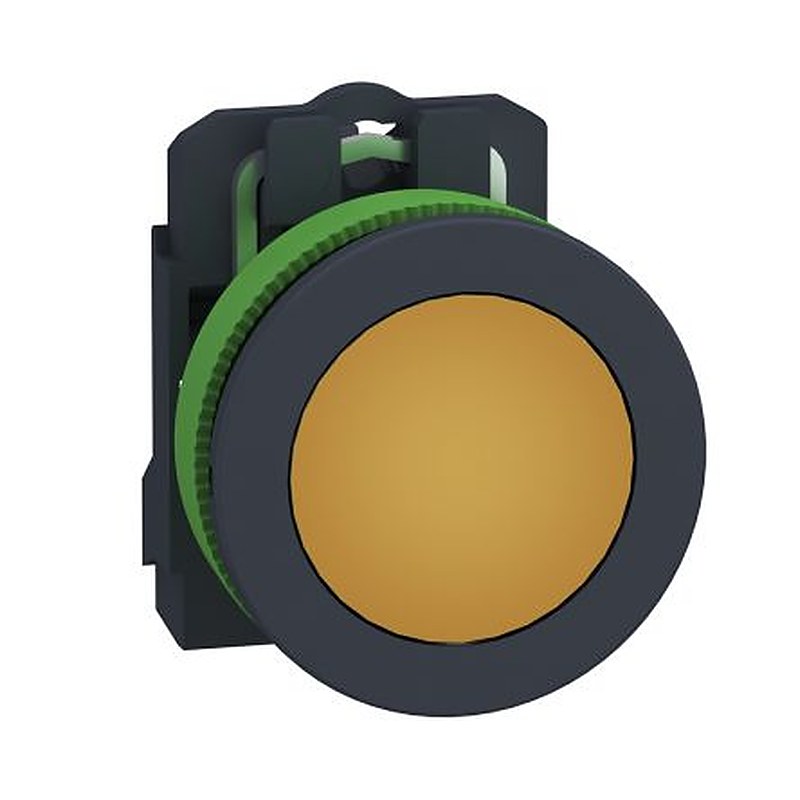 Schneider Electric, XB5, Flush Orange LED Pilot Light, 30 mm Cutout, IP67, IP69, IP66, Round, 21.6 V ac, 26.4 V ac,