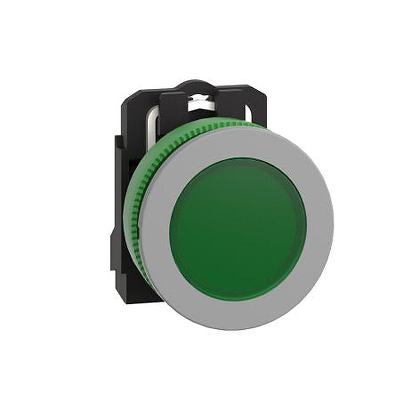 Schneider Electric, Harmony, Flush Green LED Pilot Light, 30.5 mm Cutout, IP66, IP67, Round, 230V, 240 V