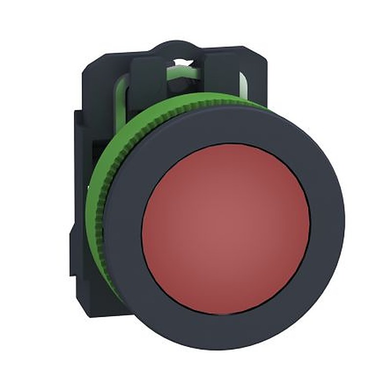 Schneider Electric, XB5, Flush Red LED Pilot Light, 30 mm Cutout, IP66, IP67, IP69, Round, 264V ac
