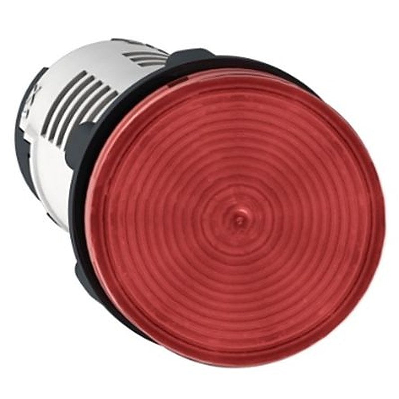 Schneider Electric, XB7, Panel Mount Red LED Pilot Light Complete Unit, 22 mm Cutout, IP20, IP65, Round, 24V ac/dc