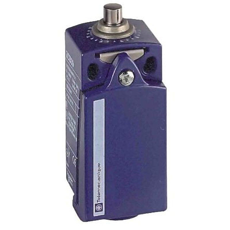 Telemecanique Sensors XCKD Series Plunger Limit Switch, DPST, IP66, IP67, Zinc Zamak Alloy Housing, 240V ac, 10A