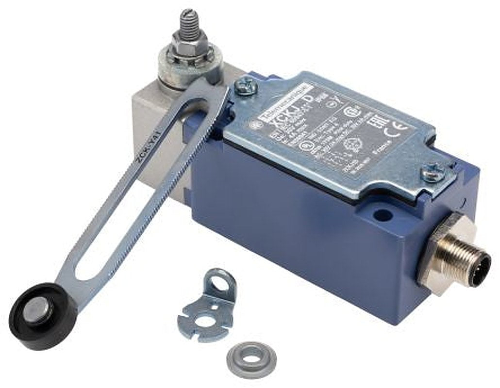Telemecanique Sensors XCKJ Series Roller Lever Limit Switch, 1 NO/1 NC, IP66, Zamak Housing, 50V ac, 3A