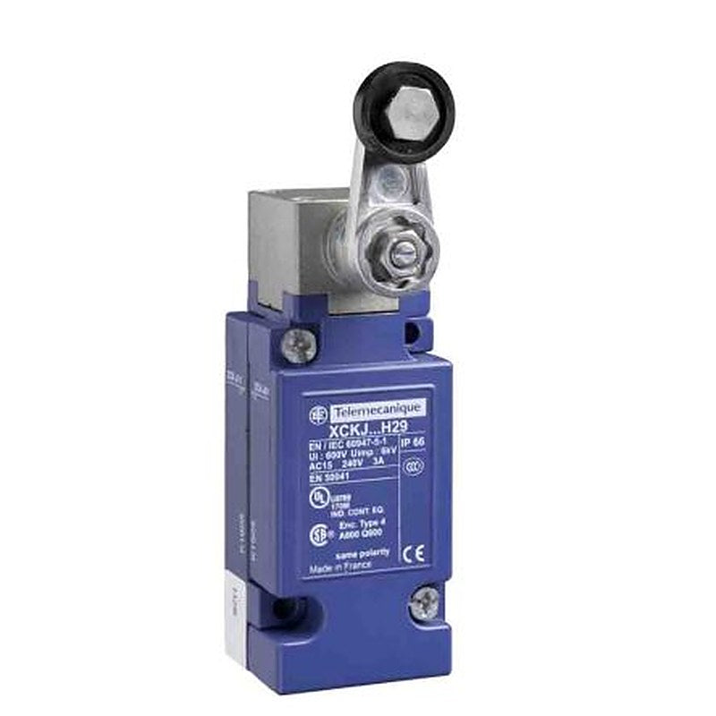 Telemecanique Sensors OsiSense XC Series Roller Lever Limit Switch, 1 CO, IP66, Zinc Alloy Housing, 240V ac, 3A
