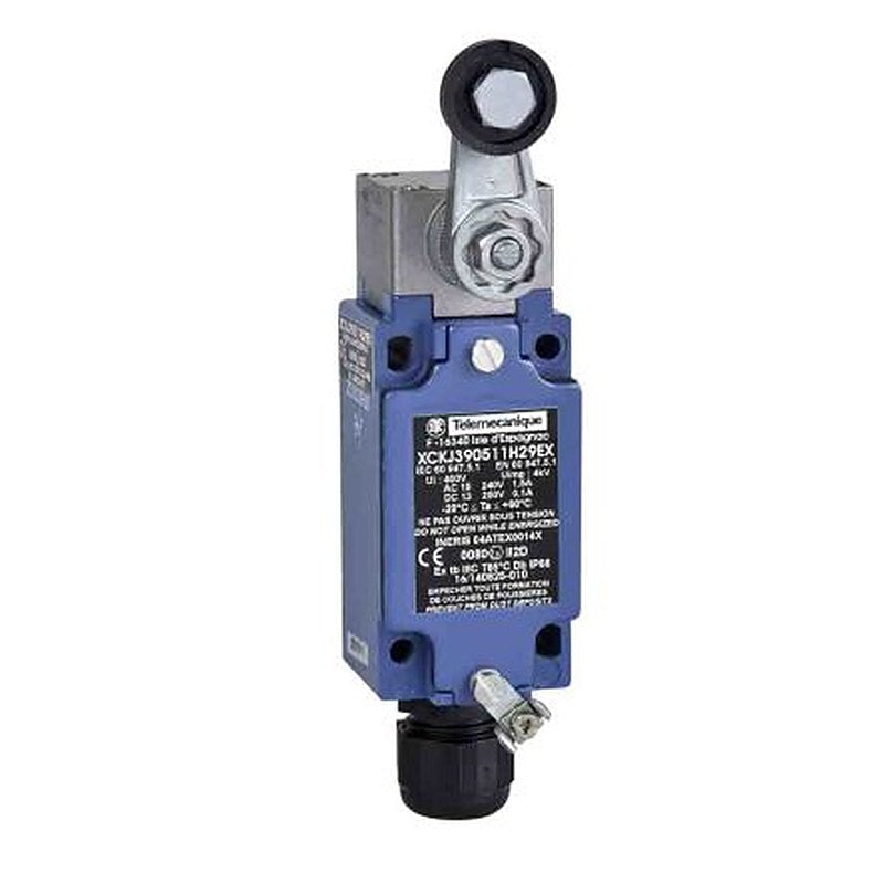 Telemecanique Sensors XCKJ Series Roller Lever Limit Switch, 1 NO/2 NC, IP66, Zinc Alloy Housing, 240V ac, 1.5A
