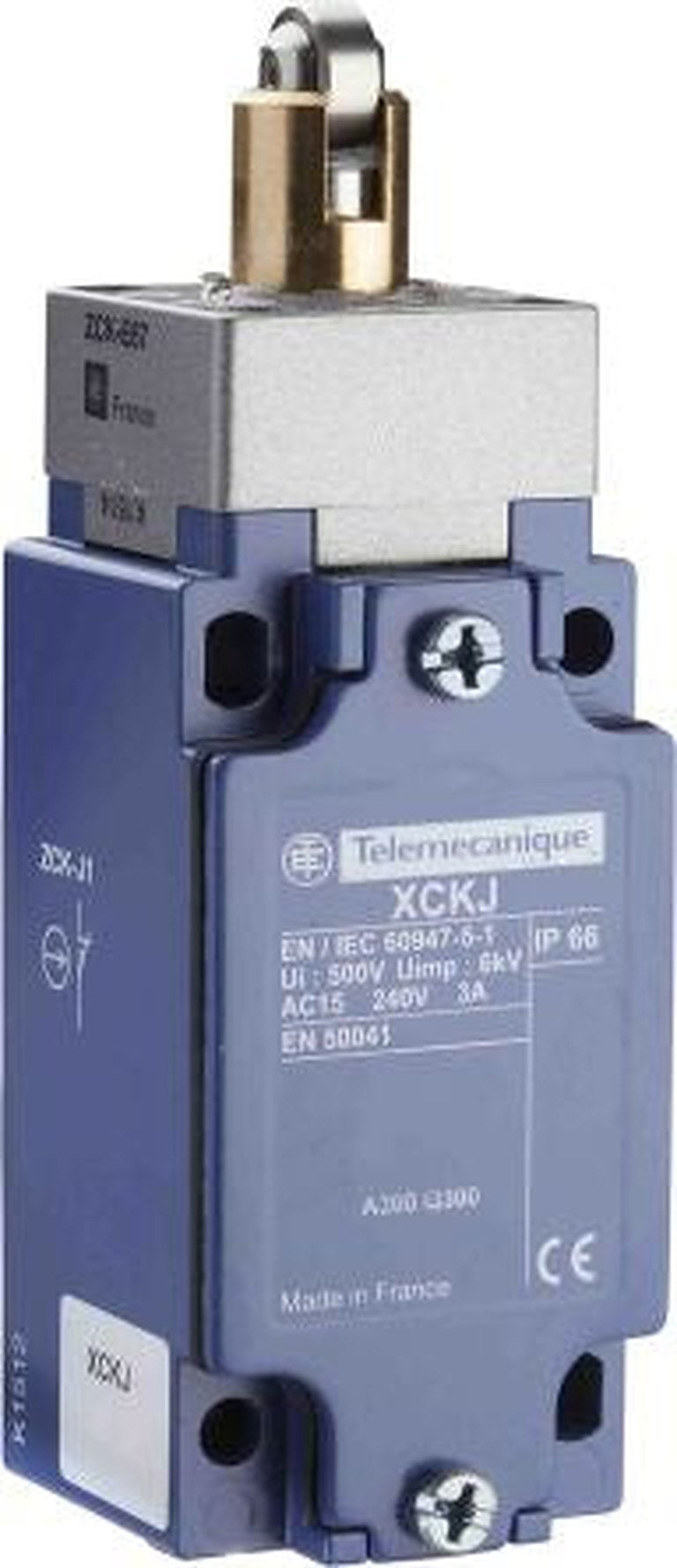 Telemecanique Sensors XCKJ Series Plunger Limit Switch, 1 NO/1 NC, IP67, IP66, Zinc Alloy Housing, 240V ac, 3A