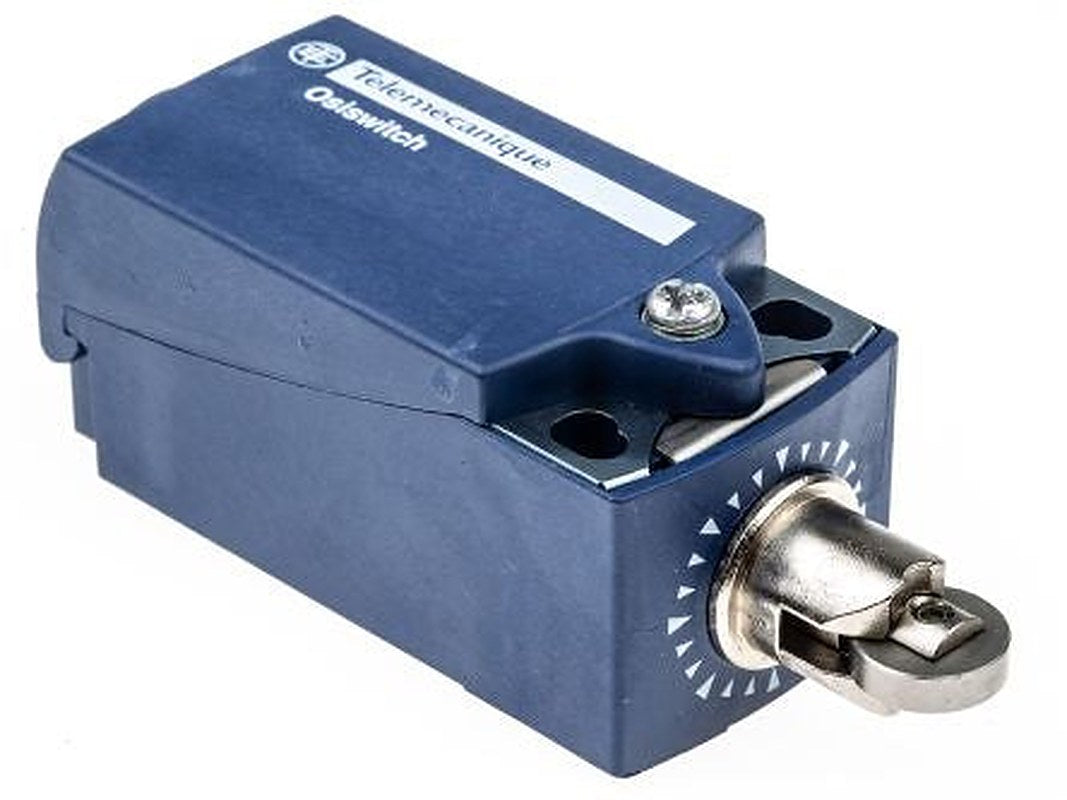 Telemecanique Sensors XCKP Series Roller Plunger Limit Switch, 1 NO/1 NC, IP67, IP66, Plastic Housing, 240V ac, 3A