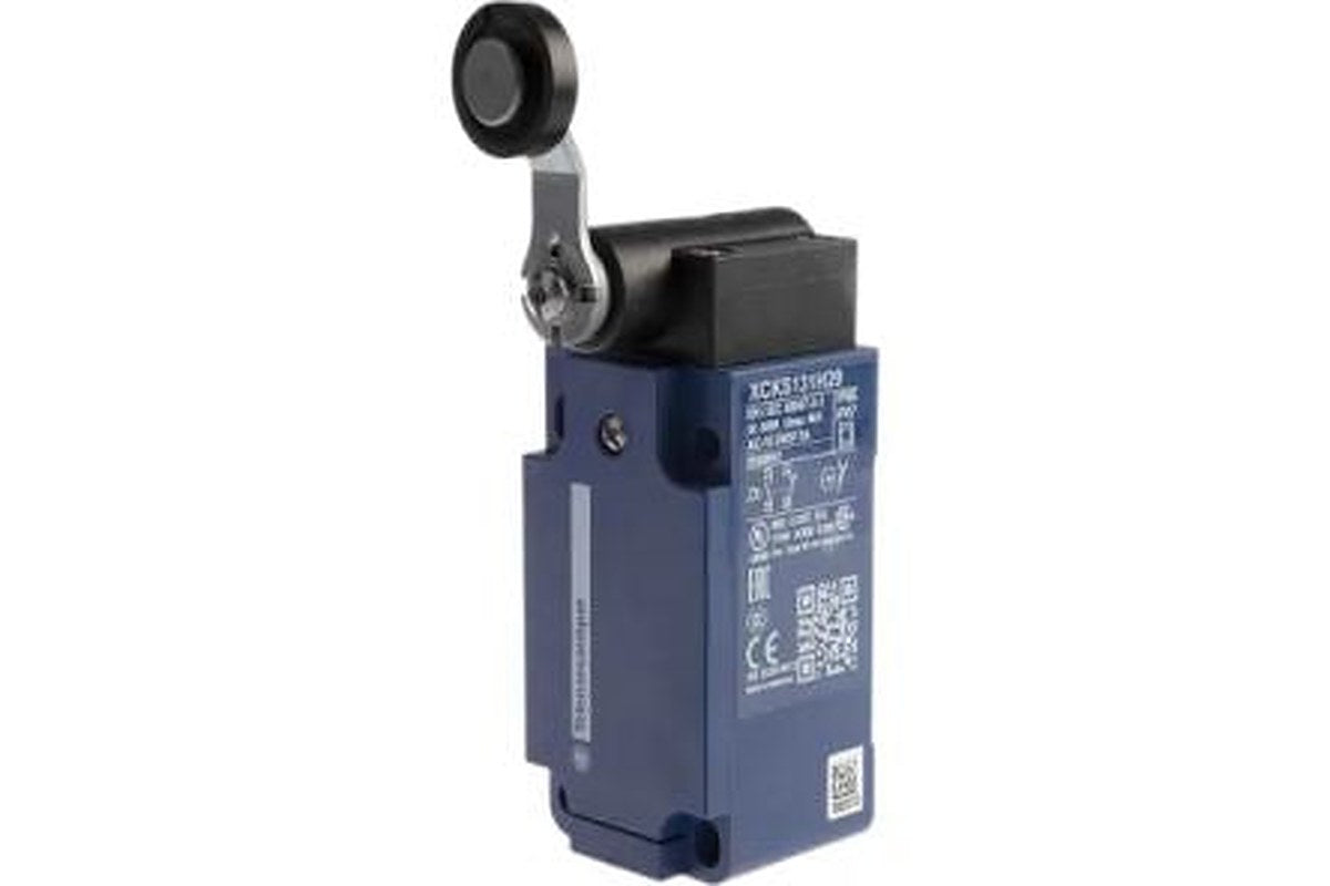 Telemecanique Sensors OsiSense XC Series Roller Lever Limit Switch, 1 NO/1 NC, IP65, Plastic Housing, 240V ac, 3A