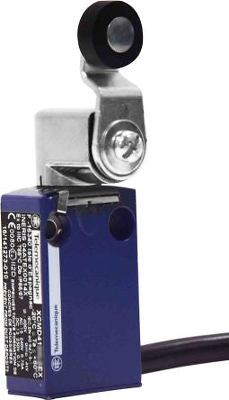 Telemecanique Sensors OsiSense ATEX D Standard format Series Roller Lever Limit Switch, 2 NO/2 NC, IP66, IP67, Zinc