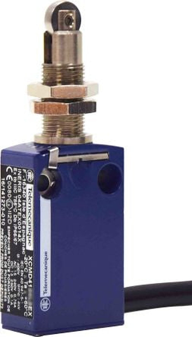 Telemecanique Sensors OsiSense ATEX D Series Roller Plunger Limit Switch, 2 NO/2 NC, IP66, IP67, Zinc Alloy Housing,