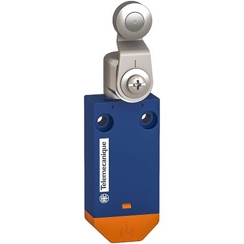 Telemecanique Sensors XCMW Series Roller Lever Limit Switch, 1 NO/1 NC, IP65, Plastic Housing, 240V ac, 6A